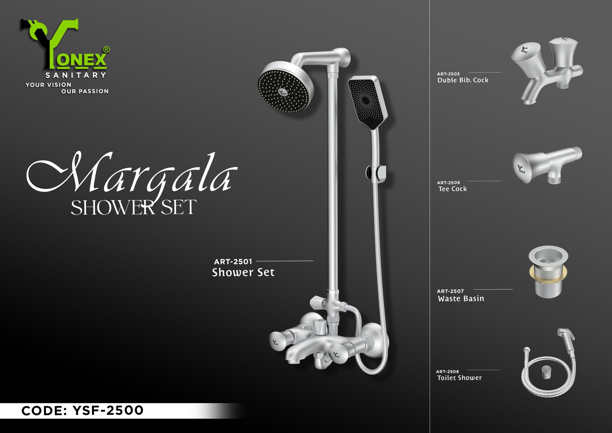 MARGALA SHOWER SET